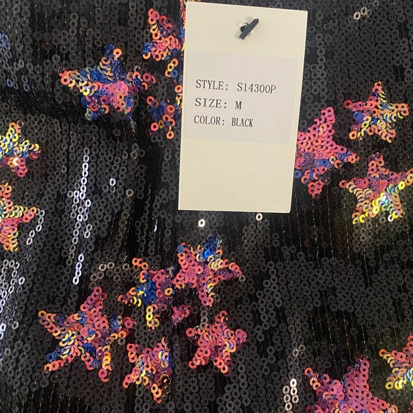 RARE✨Sequin Rodeo Star Short & Bra Top Set 🖤 - Picture 6 of 7